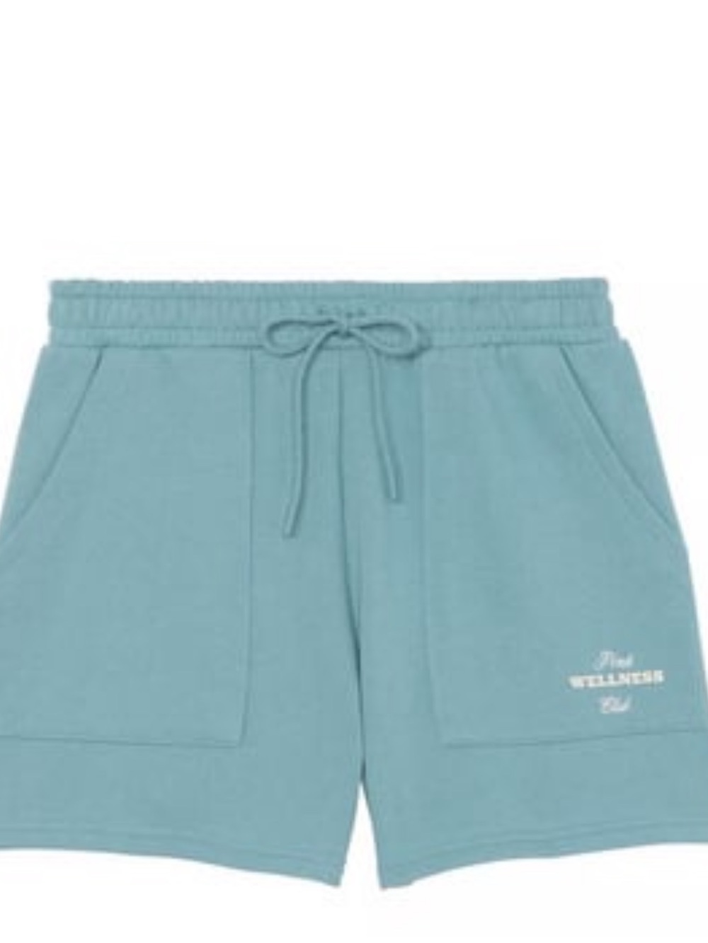 PINK Victoria's Secret Teal Drawstring Wellness Shorts